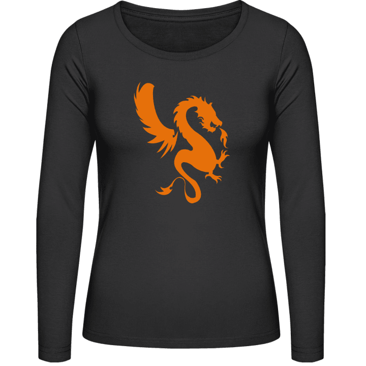 Dragon Symbol Minimal Langermet skjorte for kvinner 0 image