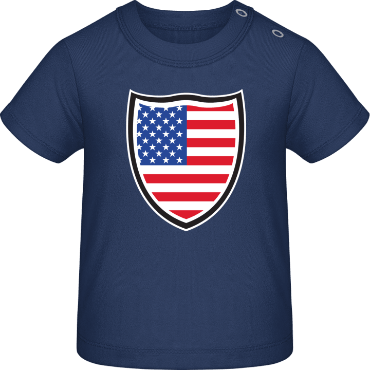 USA Shield Flag T-shirt för bebisar contain pic