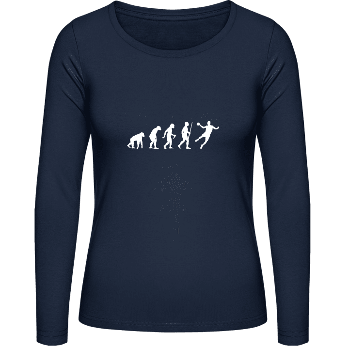 Handball Evolution Frauen Langarmshirt contain pic