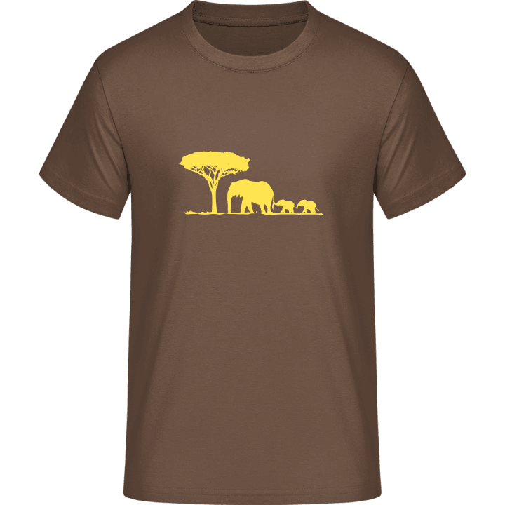 Elephant Family Landscape T-Shirt 0 image
