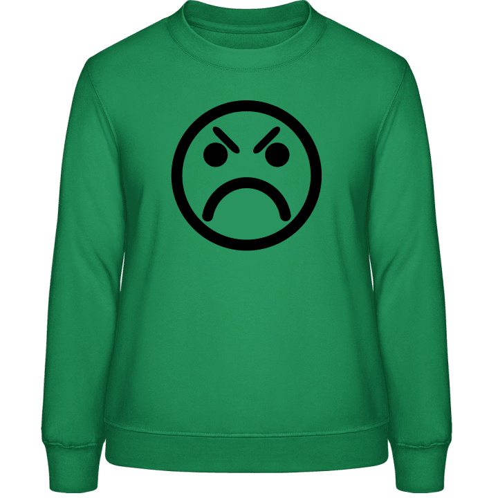 Angry Smiley Vrouwen Sweatshirt contain pic