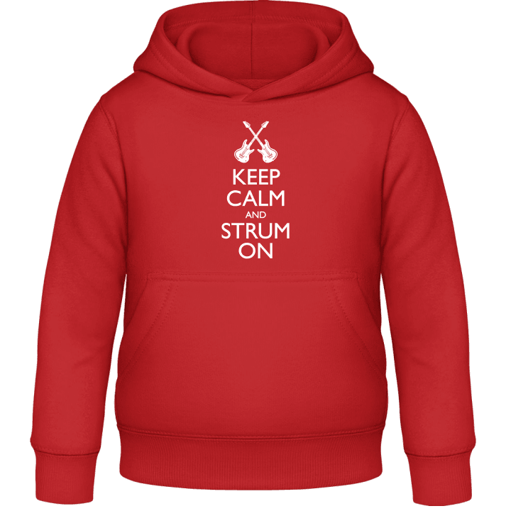 Keep Calm And Strum On Kids Hoodie contain pic