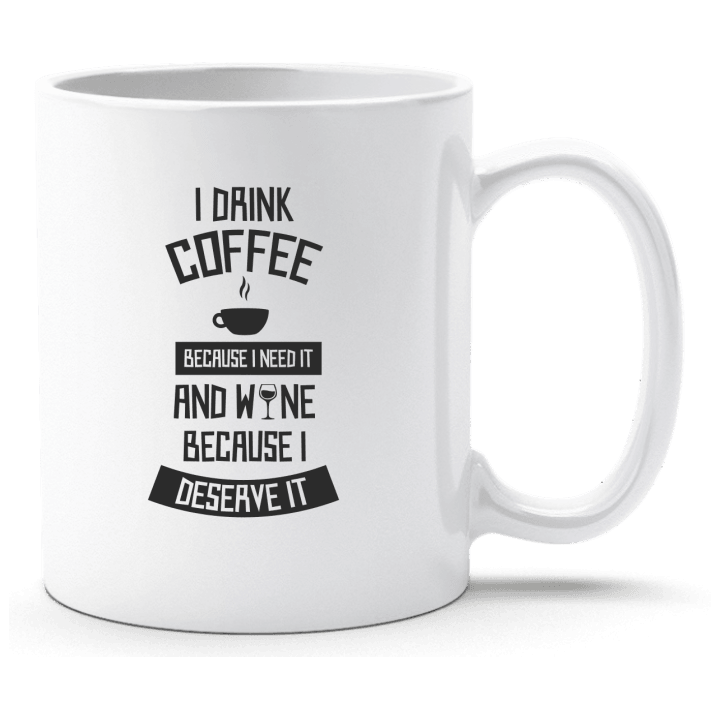 I Drink Coffee And Wine Beker 0 image