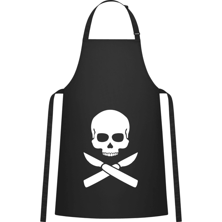 Skull With Knives Kitchen Apron 0 image