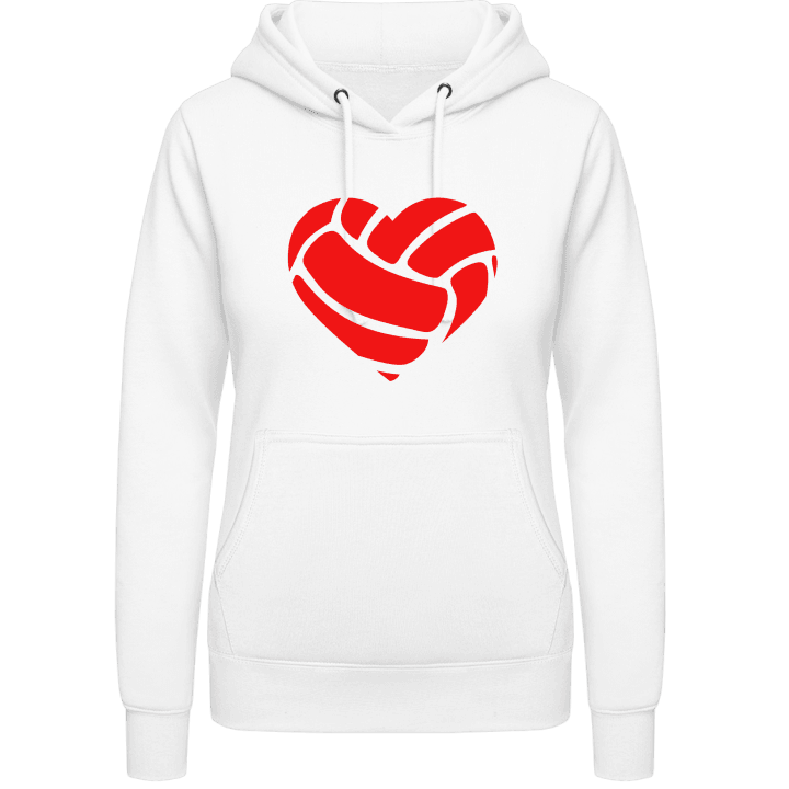 Volleyball Heart Felpa con cappuccio da donna contain pic