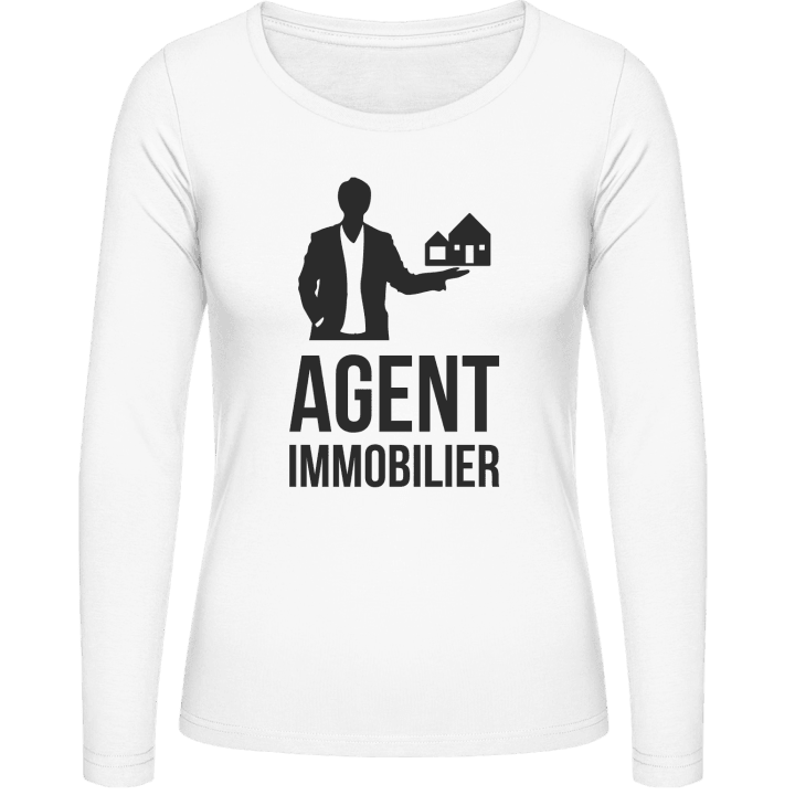 Agent immobilier Kvinnor långärmad skjorta contain pic