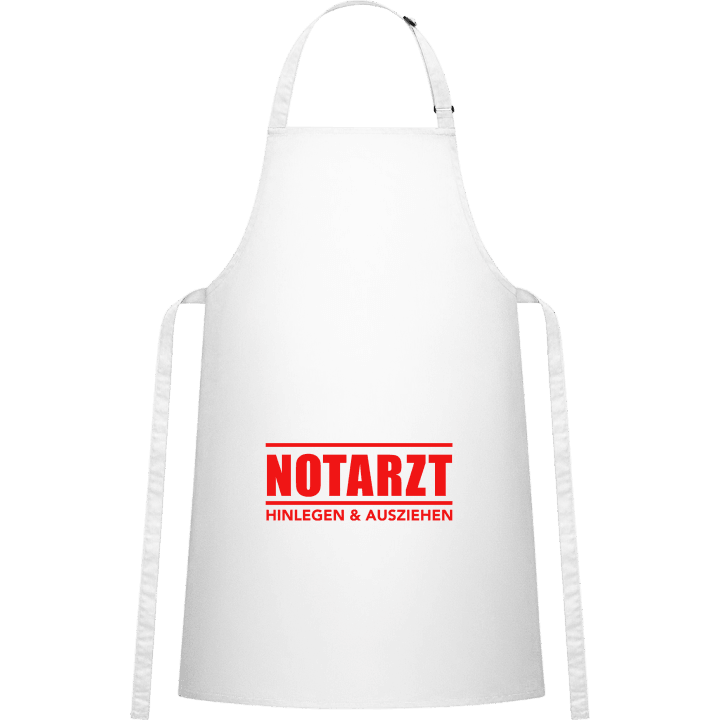 Notarzt hinlegen und ausziehen Delantal de cocina contain pic