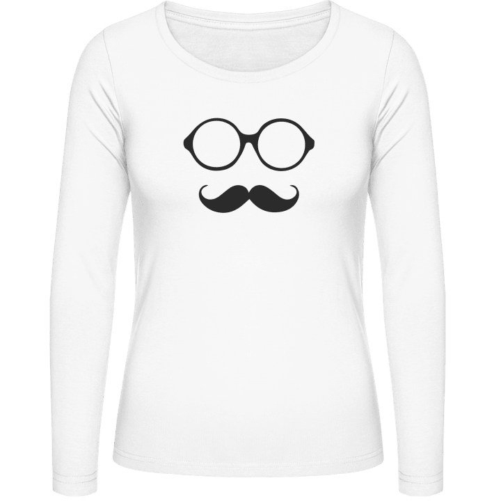 Scientist Moustache Langermet skjorte for kvinner 0 image