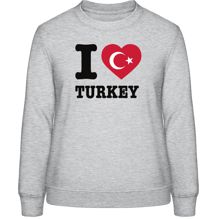 I Love Turkey Sweatshirt för kvinnor contain pic