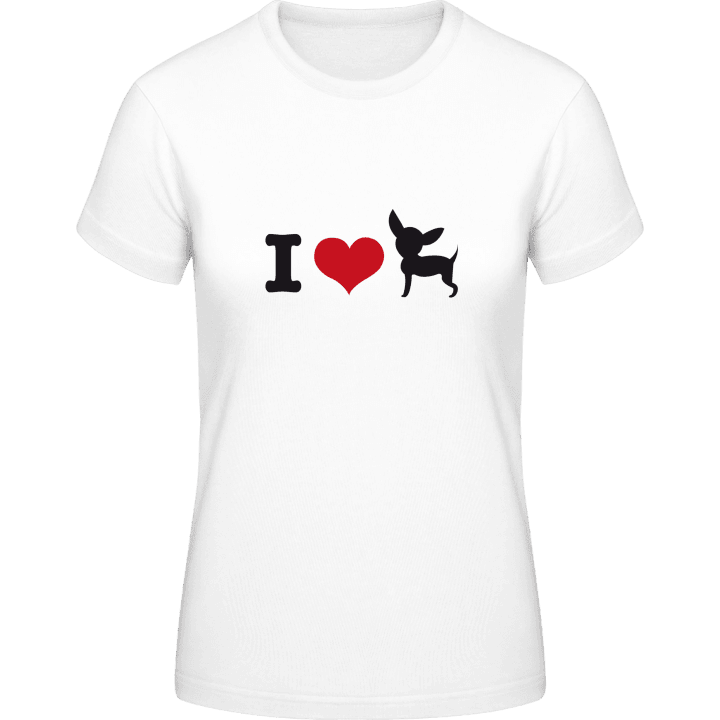 I Love Chihuahua T-shirt för kvinnor 0 image