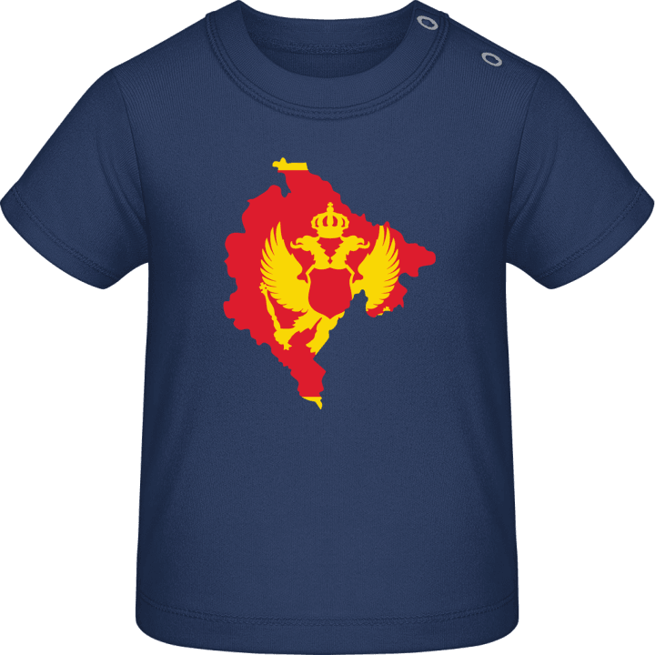 Montenegro Map T-shirt för bebisar contain pic