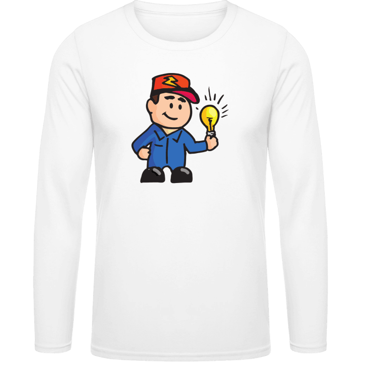 Electrician Comic Long Sleeve Shirt 0 image