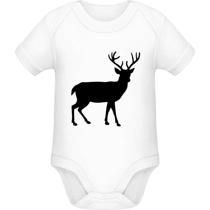 Male Deer Silhouette Baby Romper contain pic