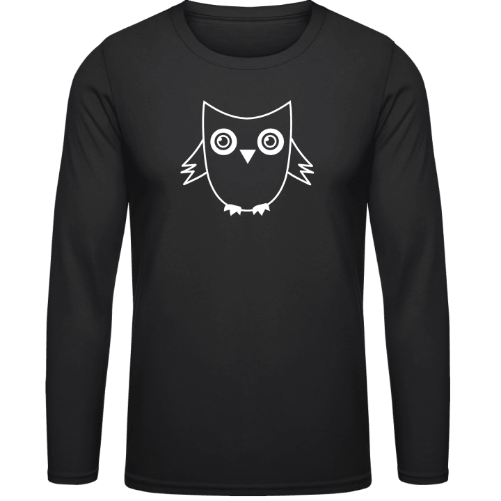 Owl Outline Langarmshirt 0 image