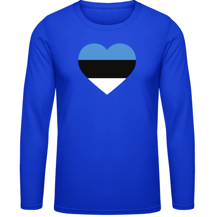 Estonia Heart T-shirt à manches longues contain pic
