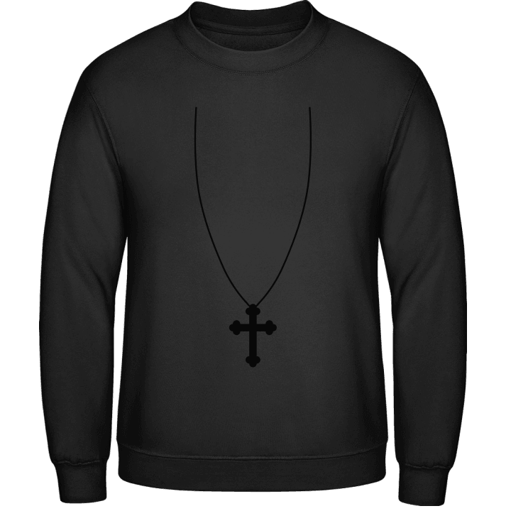 Cross Necklace Sweatshirt 0 image