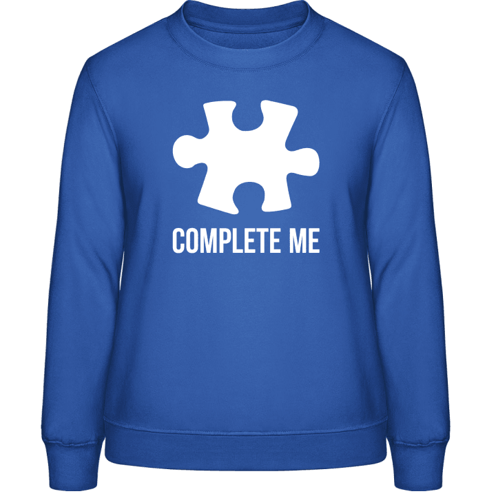 Complete Me Puzzle Sweatshirt för kvinnor contain pic
