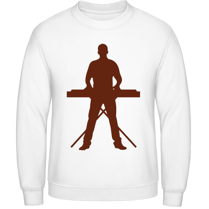 Keyboard Player Silhouette Sweatshirt contain pic