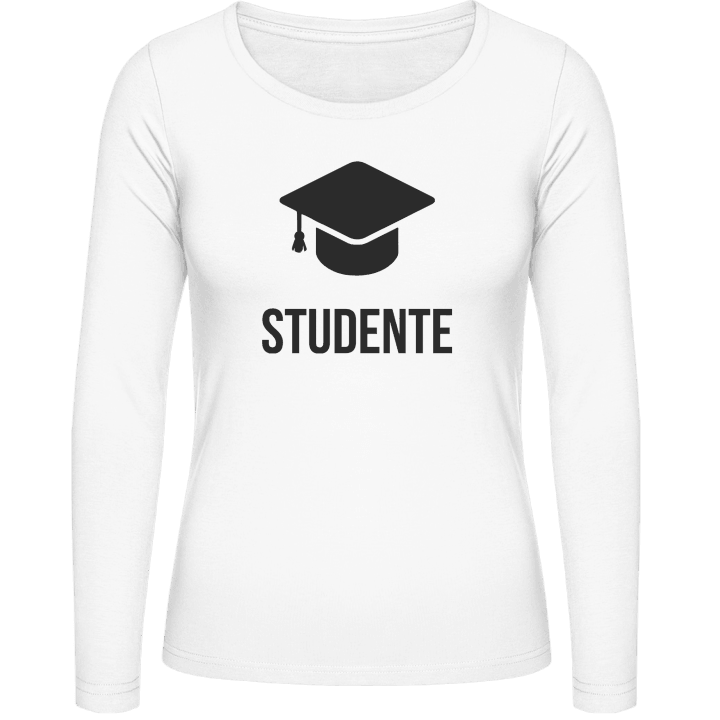 Studente Logo T-shirt à manches longues pour femmes contain pic