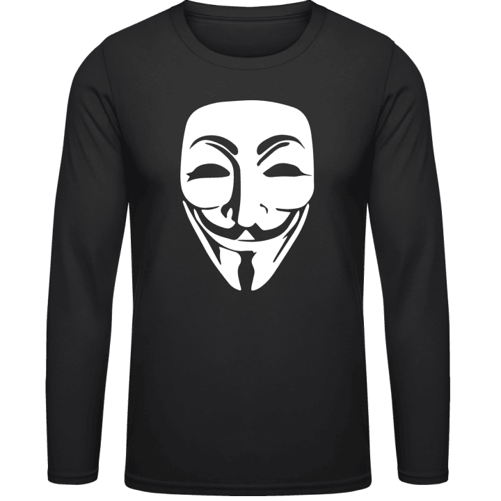 Anonymous Mask Face Langarmshirt contain pic