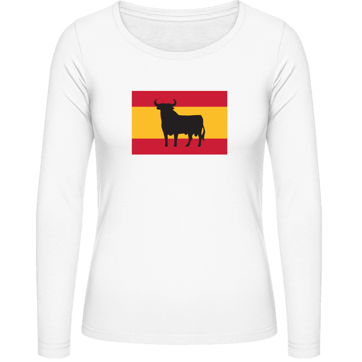 Spanish Osborne Bull Flag Vrouwen Lange Mouw Shirt contain pic