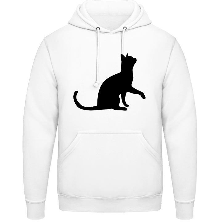 Playing Cat Silhouette Hoodie 0 image
