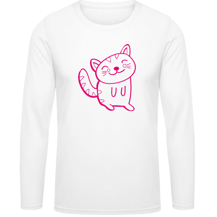 Cute Cat T-shirt à manches longues 0 image