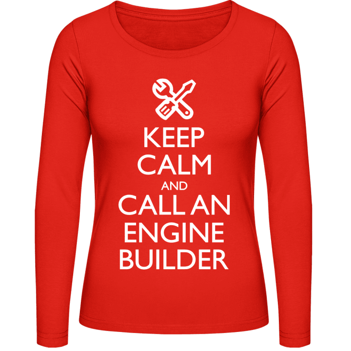 Keep Calm Call A Machine Builder Kvinnor långärmad skjorta 0 image