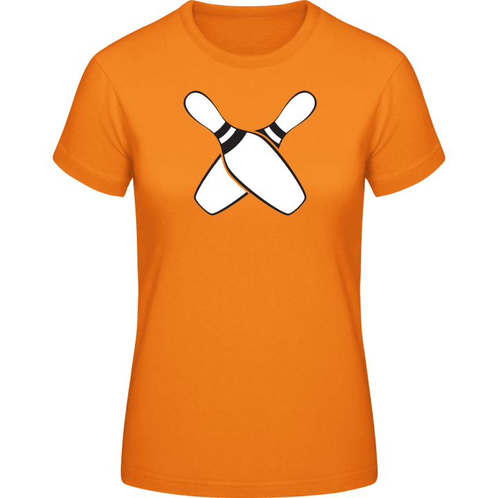Bowling Crossed T-skjorte for kvinner contain pic