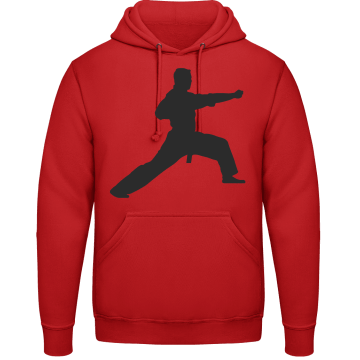 Kung Fu Fighter Silhouette Sudadera con capucha contain pic