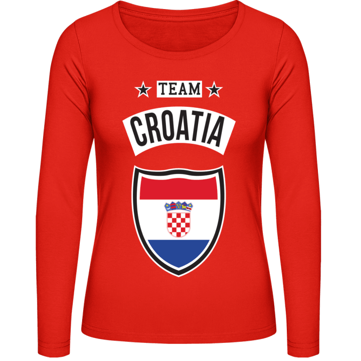 Team Croatia Vrouwen Lange Mouw Shirt contain pic