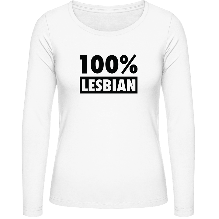 100 Percent Lesbian Langermet skjorte for kvinner contain pic