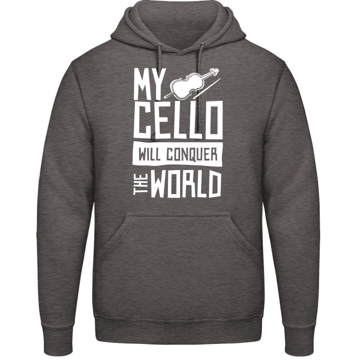 My Cello Will Conquer The World Huvtröja contain pic