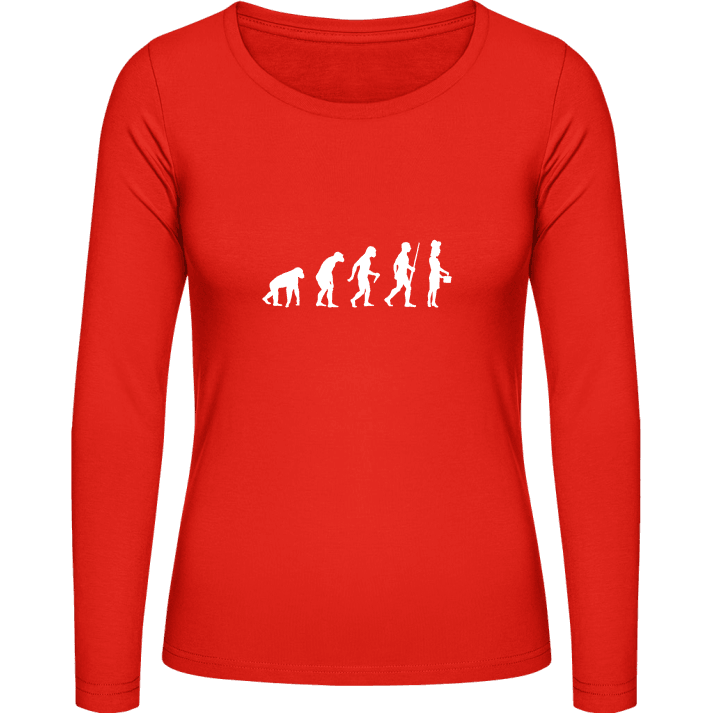 Cooking Evolution Female Women long Sleeve Shirt contain pic