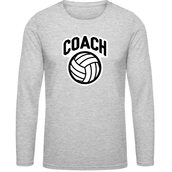 Volleyball Coach Logo Camicia a maniche lunghe contain pic