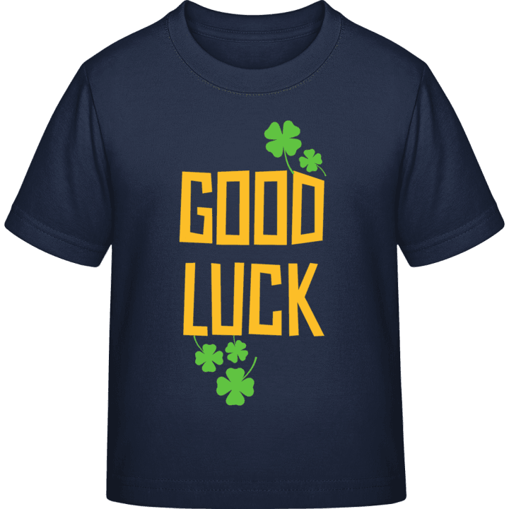 Good Luck Clover T-shirt för barn contain pic