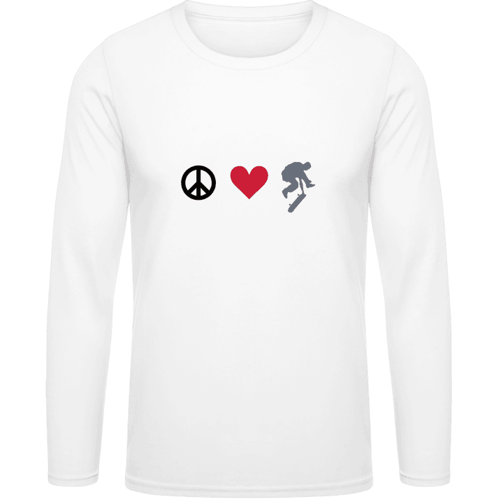Peace Love Skateboard Langarmshirt 0 image