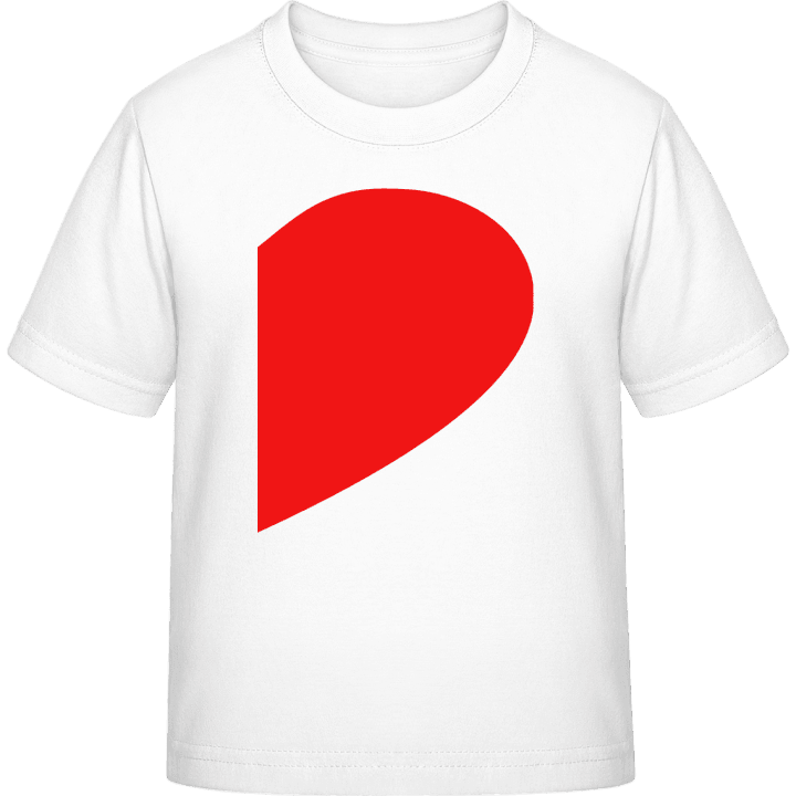 Couple Heart Right T-skjorte for barn contain pic