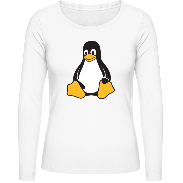 Linux Penguin Langermet skjorte for kvinner 0 image