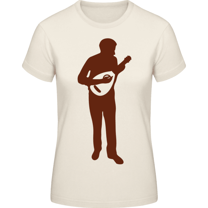 Mandolinist Illustration T-skjorte for kvinner contain pic