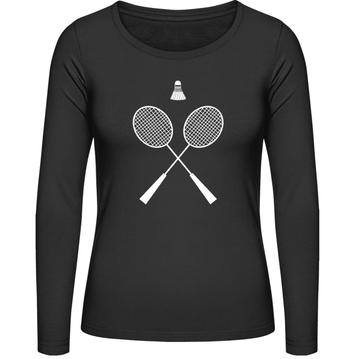 Badminton Equipment Camisa de manga larga para mujer contain pic