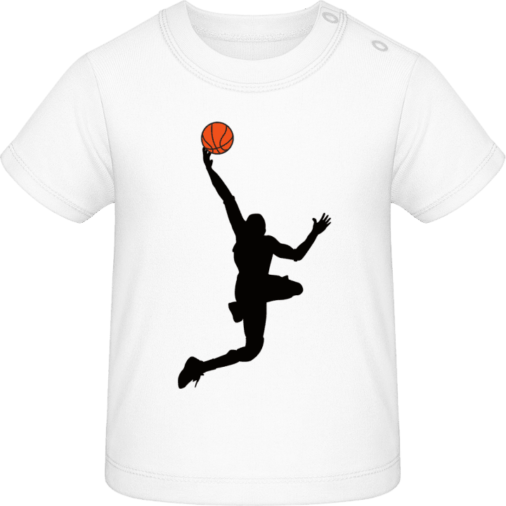 Basketball Dunk Illustration Baby T-skjorte contain pic