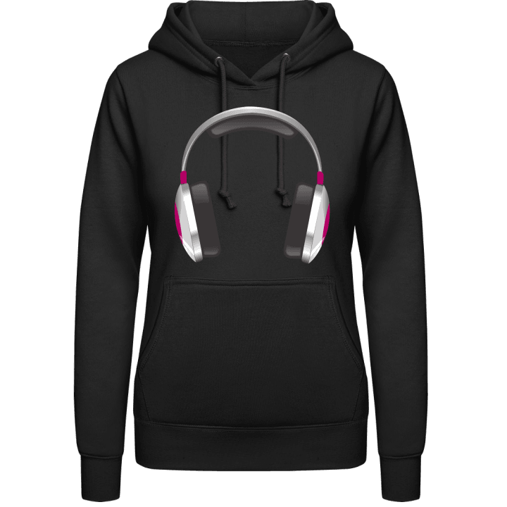 Headphones Illustration Sweat à capuche pour femme contain pic