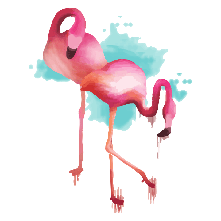 Flamingo Watercolor Kinderen T-shirt 0 image