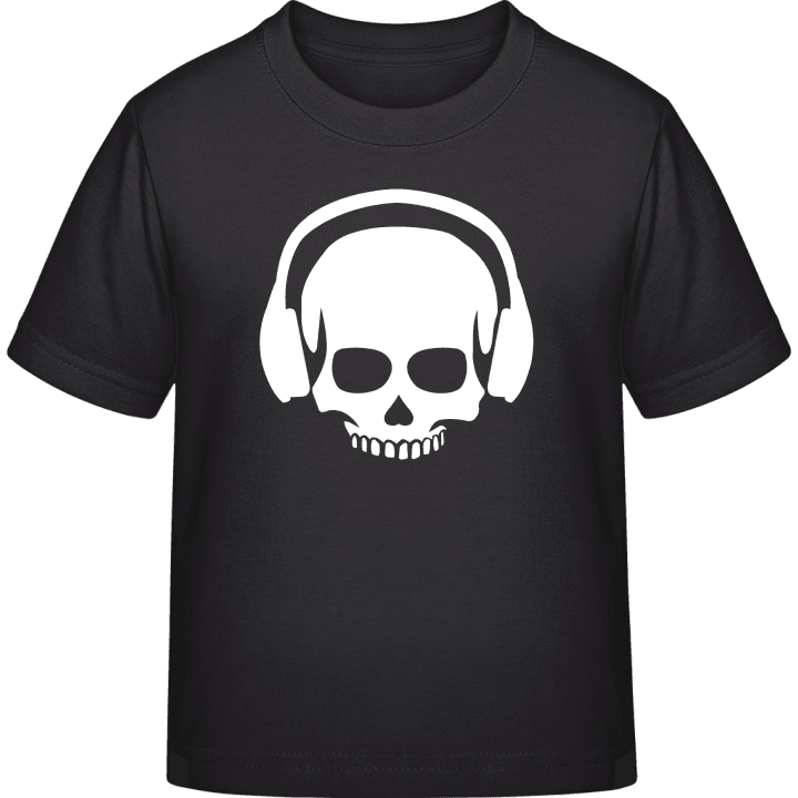 Headphone Skull T-skjorte for barn contain pic