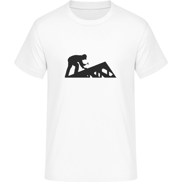 réparateur de toit Silhouette T-Shirt 0 image
