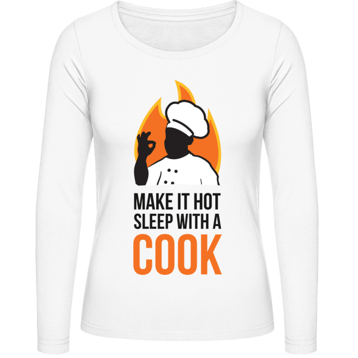 Make It Hot Sleep With a Cook Langermet skjorte for kvinner contain pic