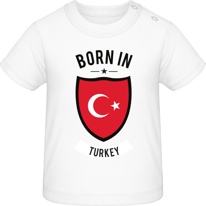 Born in Turkey T-shirt för bebisar contain pic
