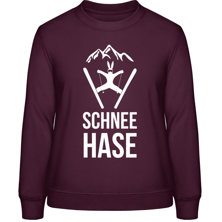 Schneehase Ski Sweat-shirt pour femme contain pic