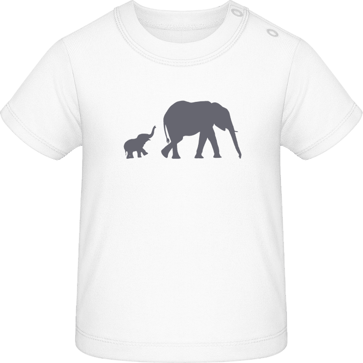 Elephants Illustration Baby T-skjorte 0 image